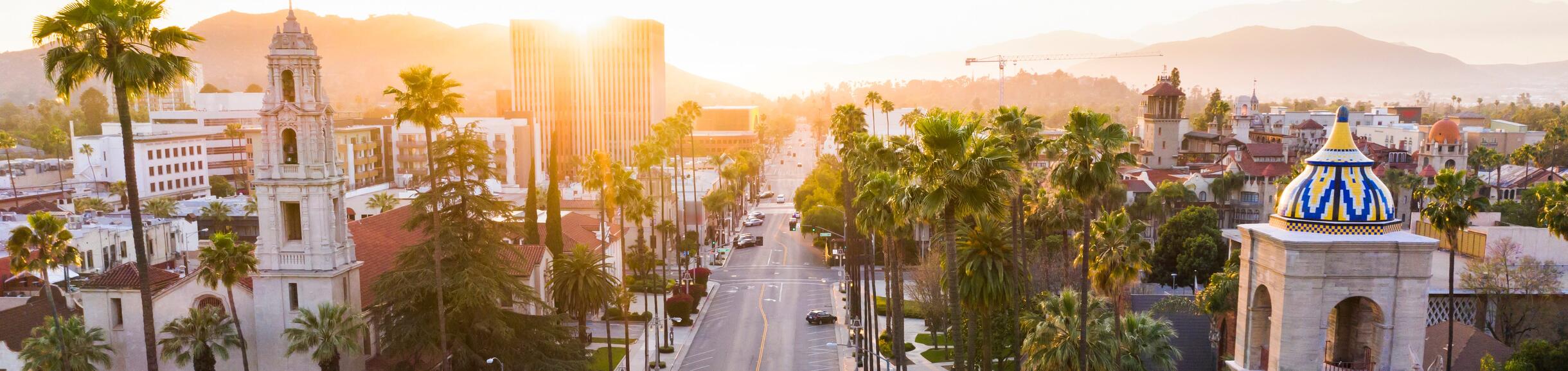 Landscape view of downtown Riverside