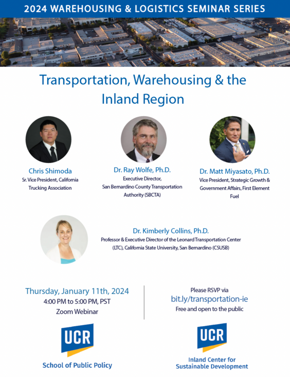 Flyer for Warehousing & Logistics Seminar Series